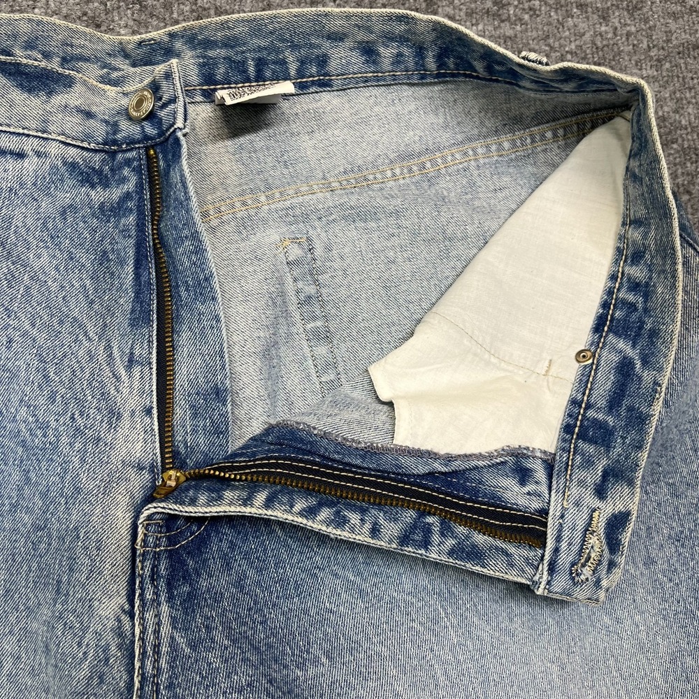 Xhilaration Flare Jeans Women's 22W Blue Cotton Denim Pockets Zip Fly - 39X31 - Picture 9 of 11